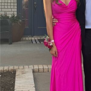 Vibrant Fuchsia Prom Dress